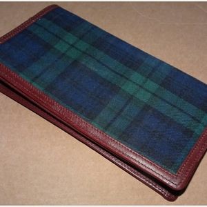 Plaid Leather Women's Wallet